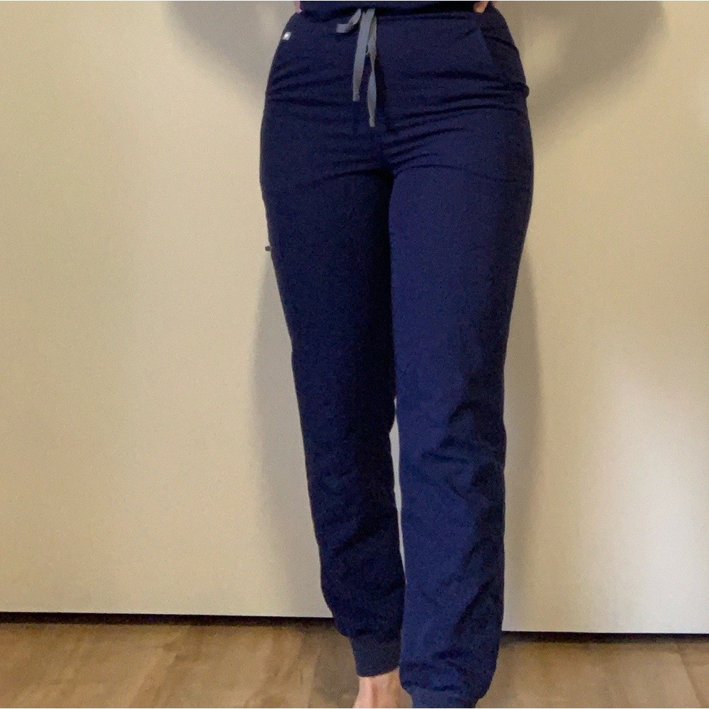 Figs Navy Blue Jogger Scrub Pants